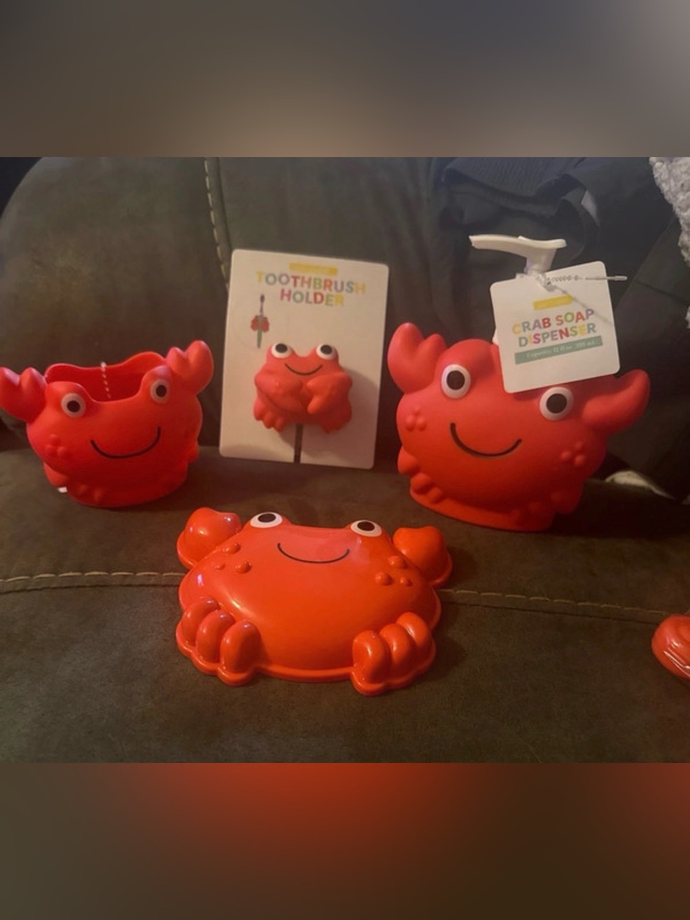 Crab Bath Toy Set - Kids Bath Accessories